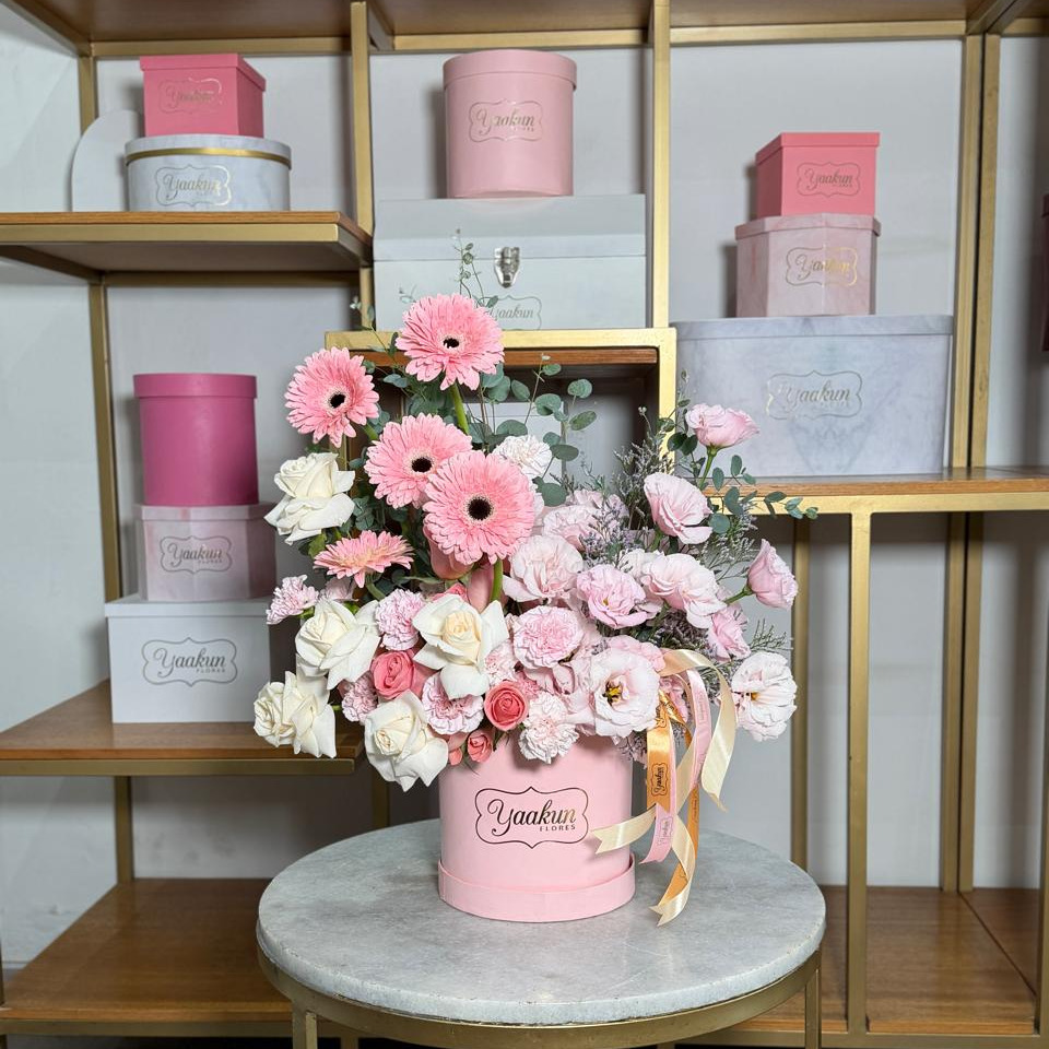 Caja circular rosita pink sweet